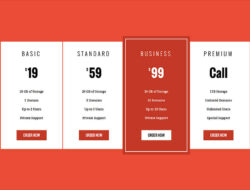 Cara Menyusun Pricing Table yang Menarik di Website